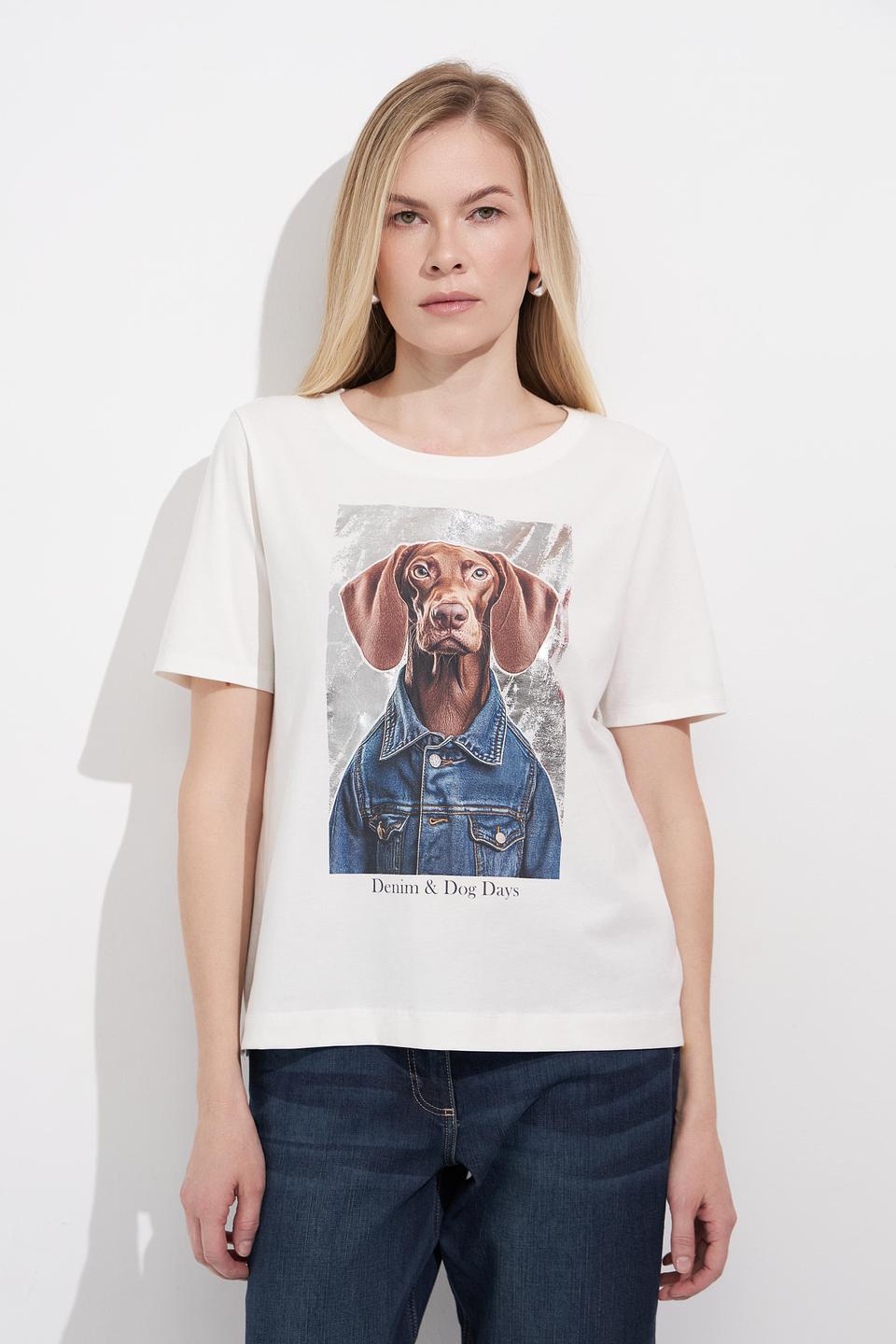 Футболка Betty Barclay с принтом собаки