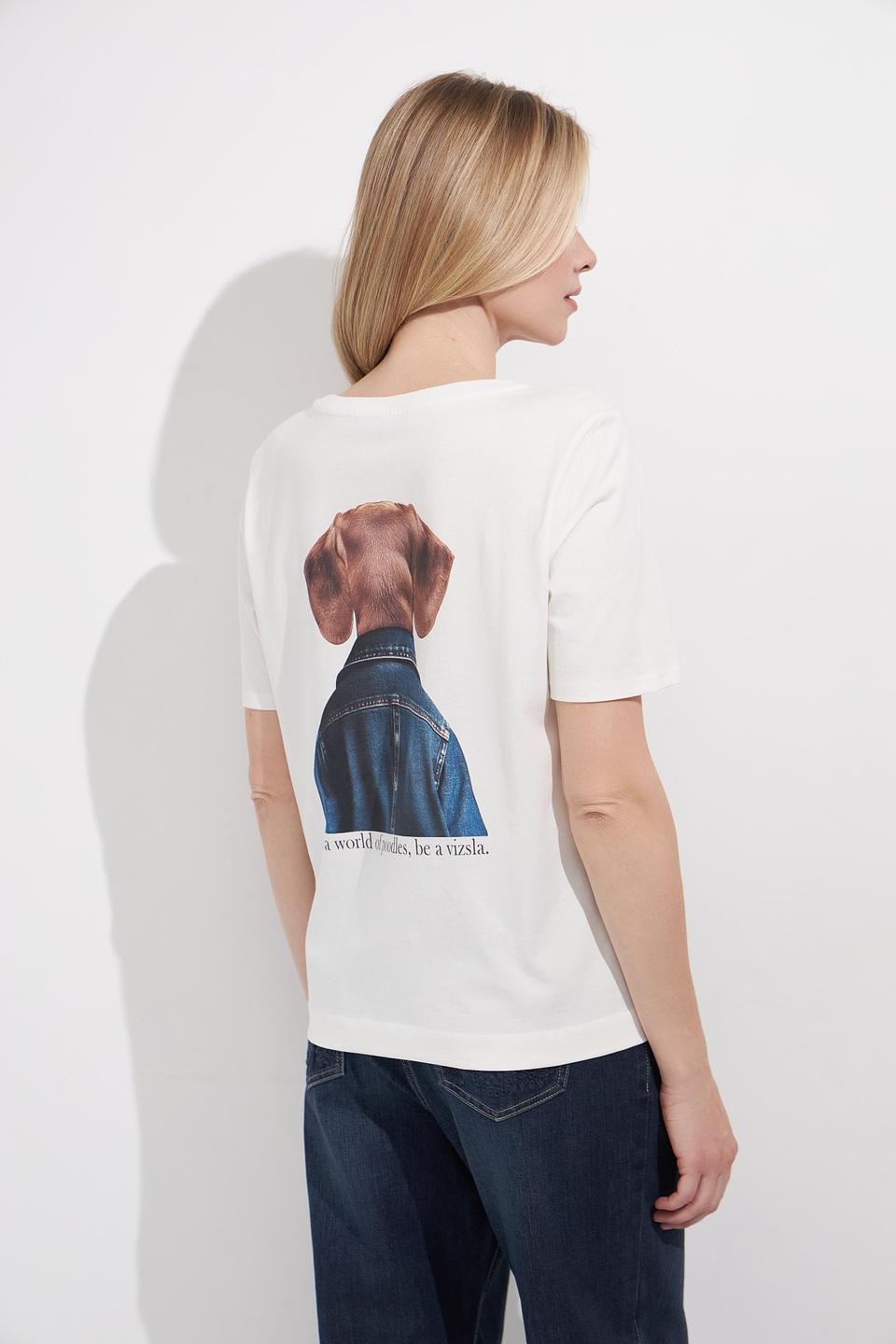 Футболка Betty Barclay с принтом собаки