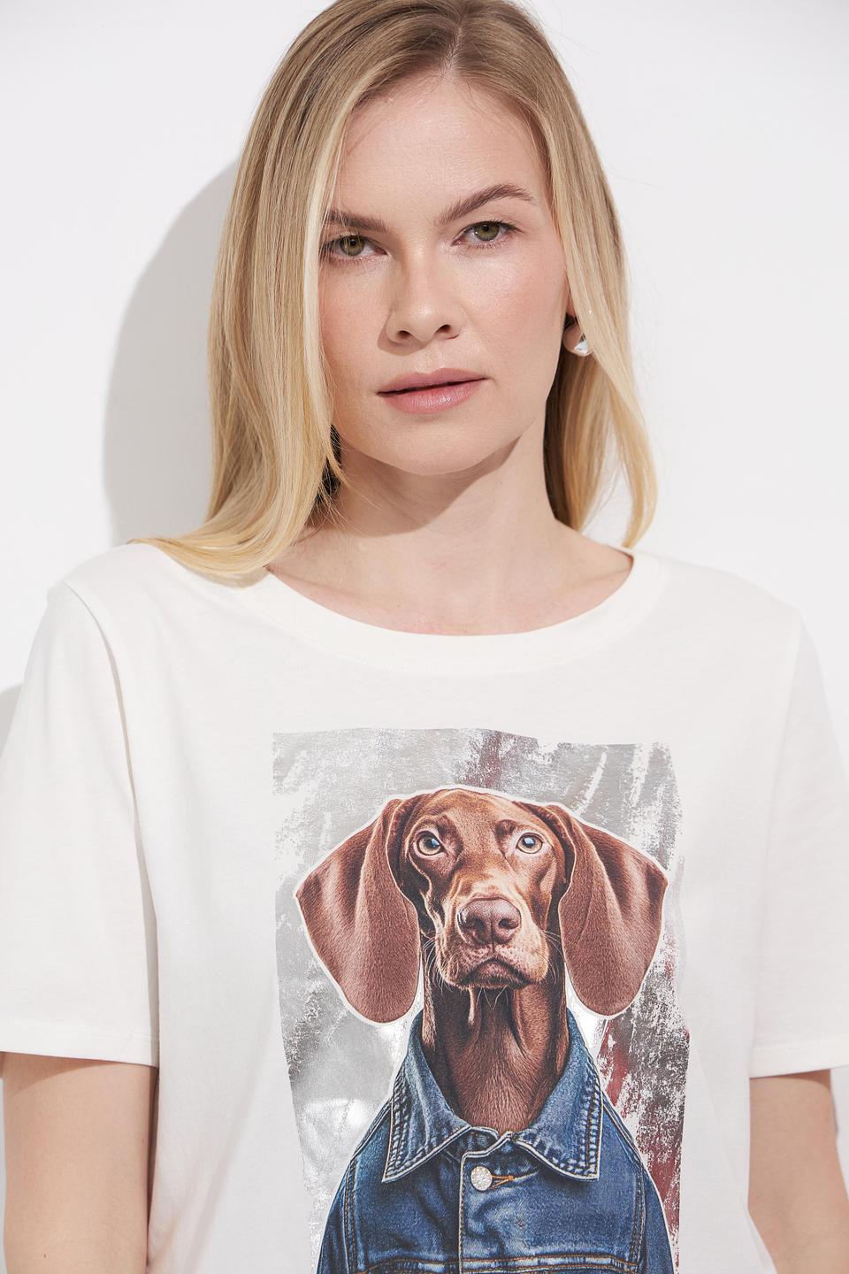 Футболка Betty Barclay с принтом собаки