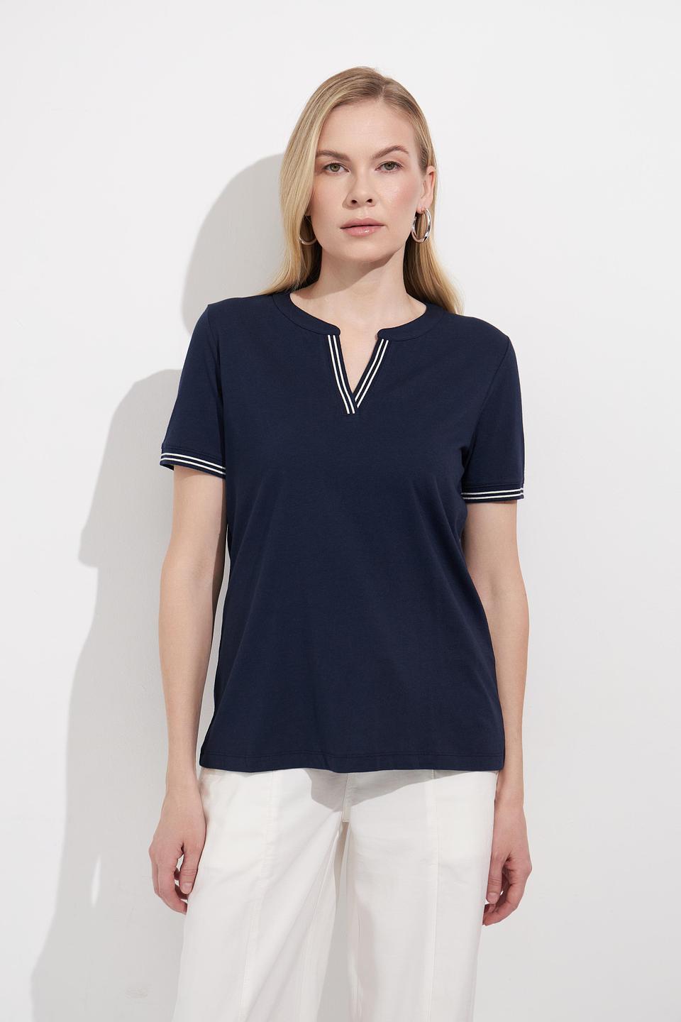 Футболка Olsen с вышивкой синяя