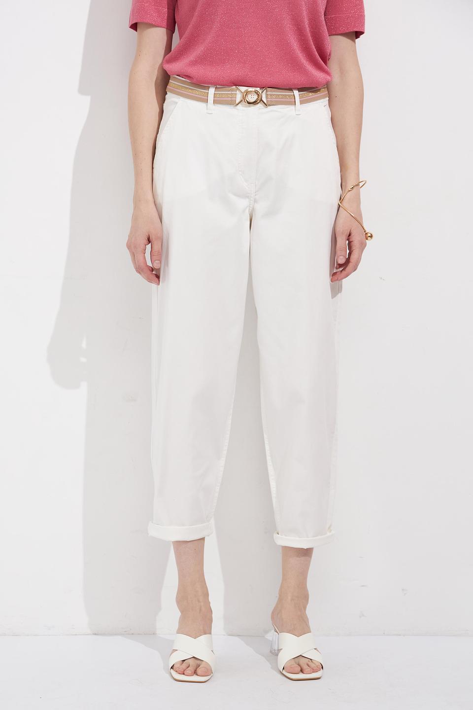 Брюки Betty Barclay белые с манжетами
