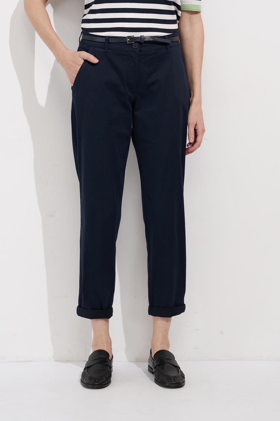 Брюки Betty Barclay тёмно-синие с поясом