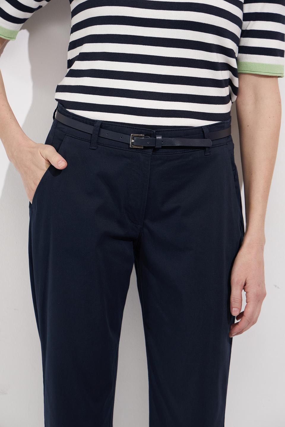 Брюки Betty Barclay тёмно-синие с поясом