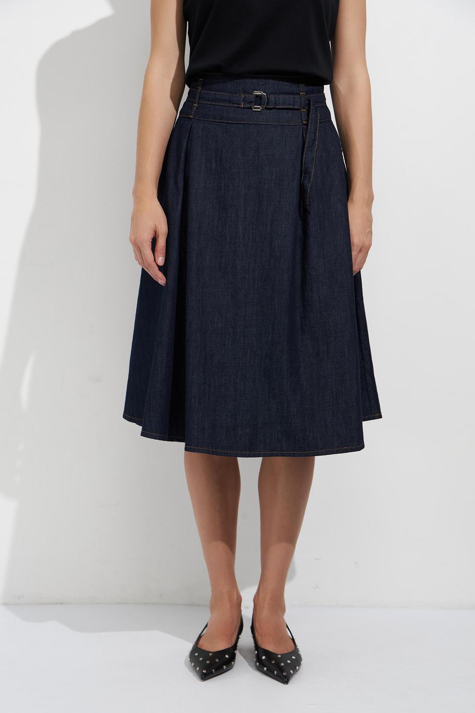 Юбка джинсовая MORE and MORE с вышивкой