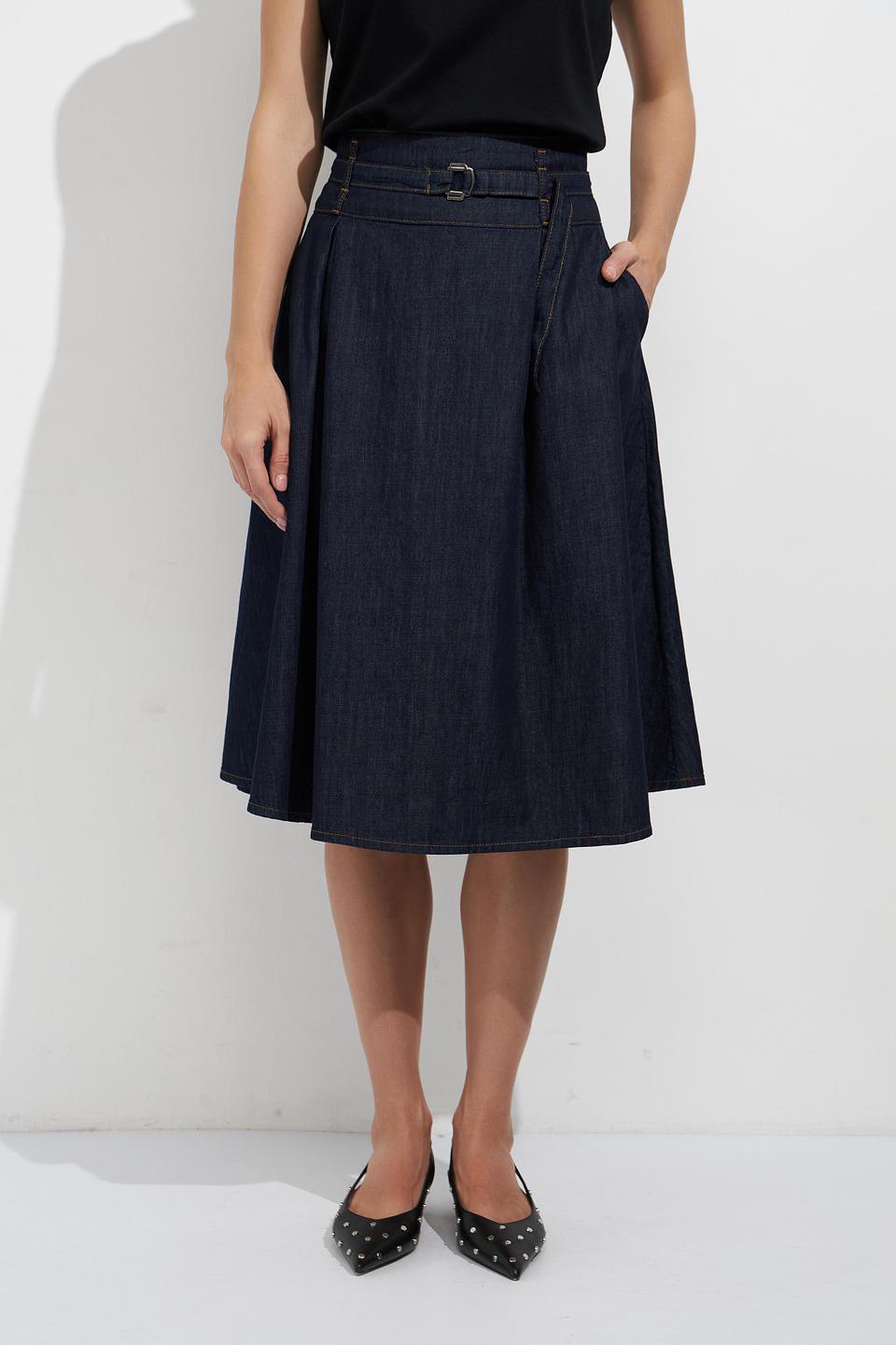 Юбка джинсовая MORE and MORE с вышивкой