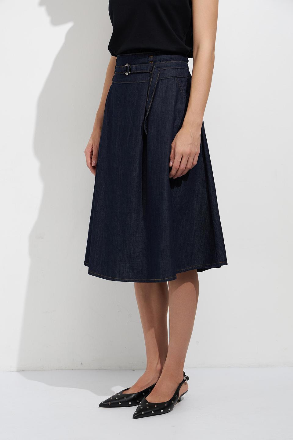 Юбка джинсовая MORE and MORE с вышивкой