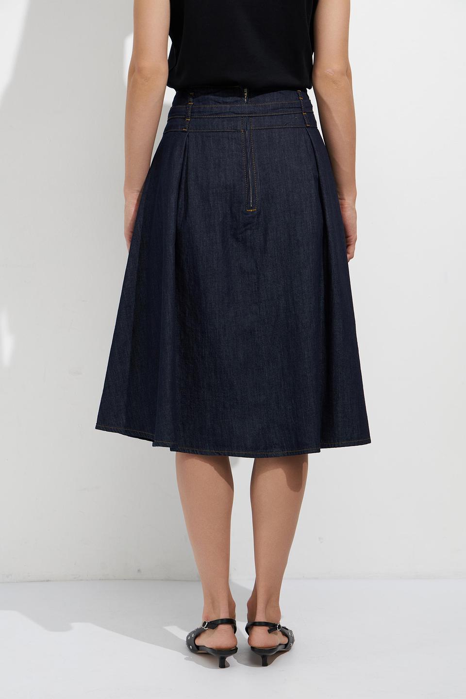 Юбка джинсовая MORE and MORE с вышивкой