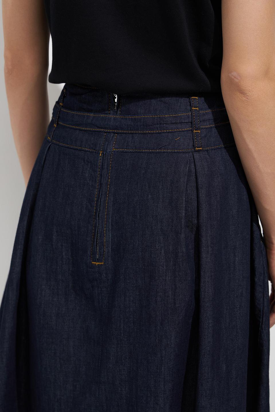 Юбка джинсовая MORE and MORE с вышивкой