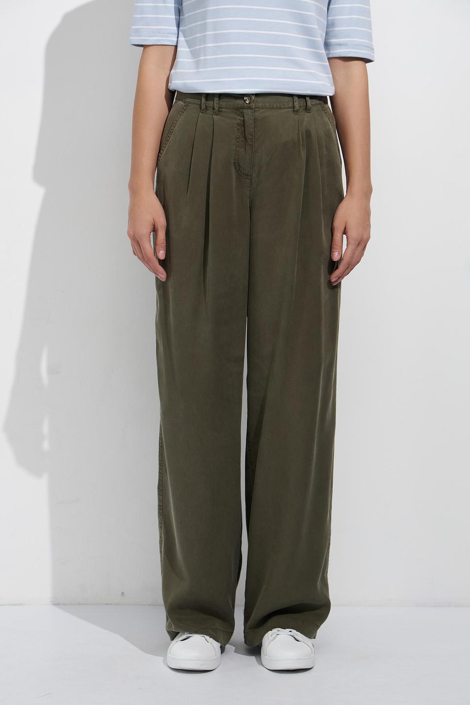 Брюки палаццо Catnoir хаки