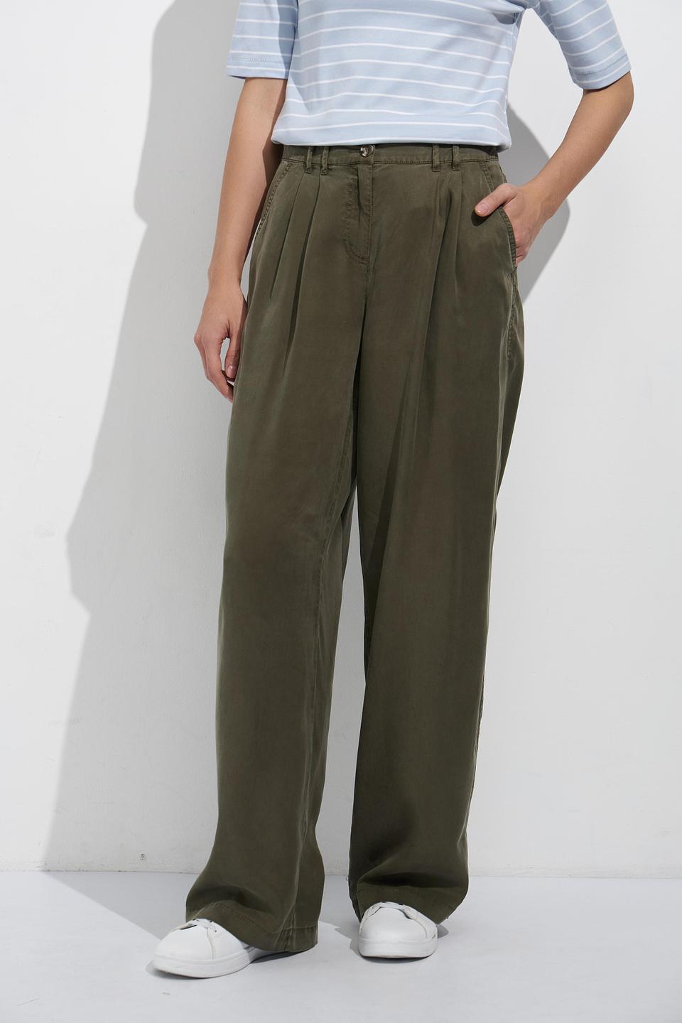 Брюки палаццо Catnoir хаки