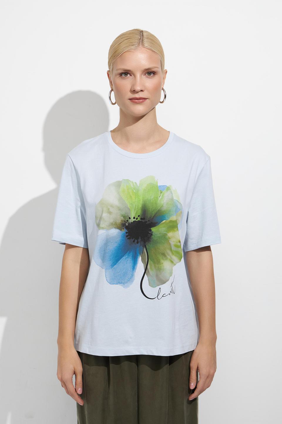 Футболка Lecomte с цветочным принтом