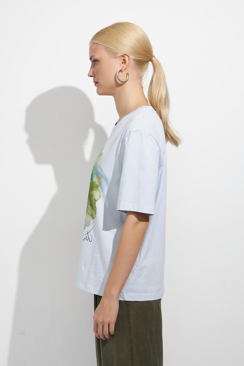 Футболка Lecomte с цветочным принтом