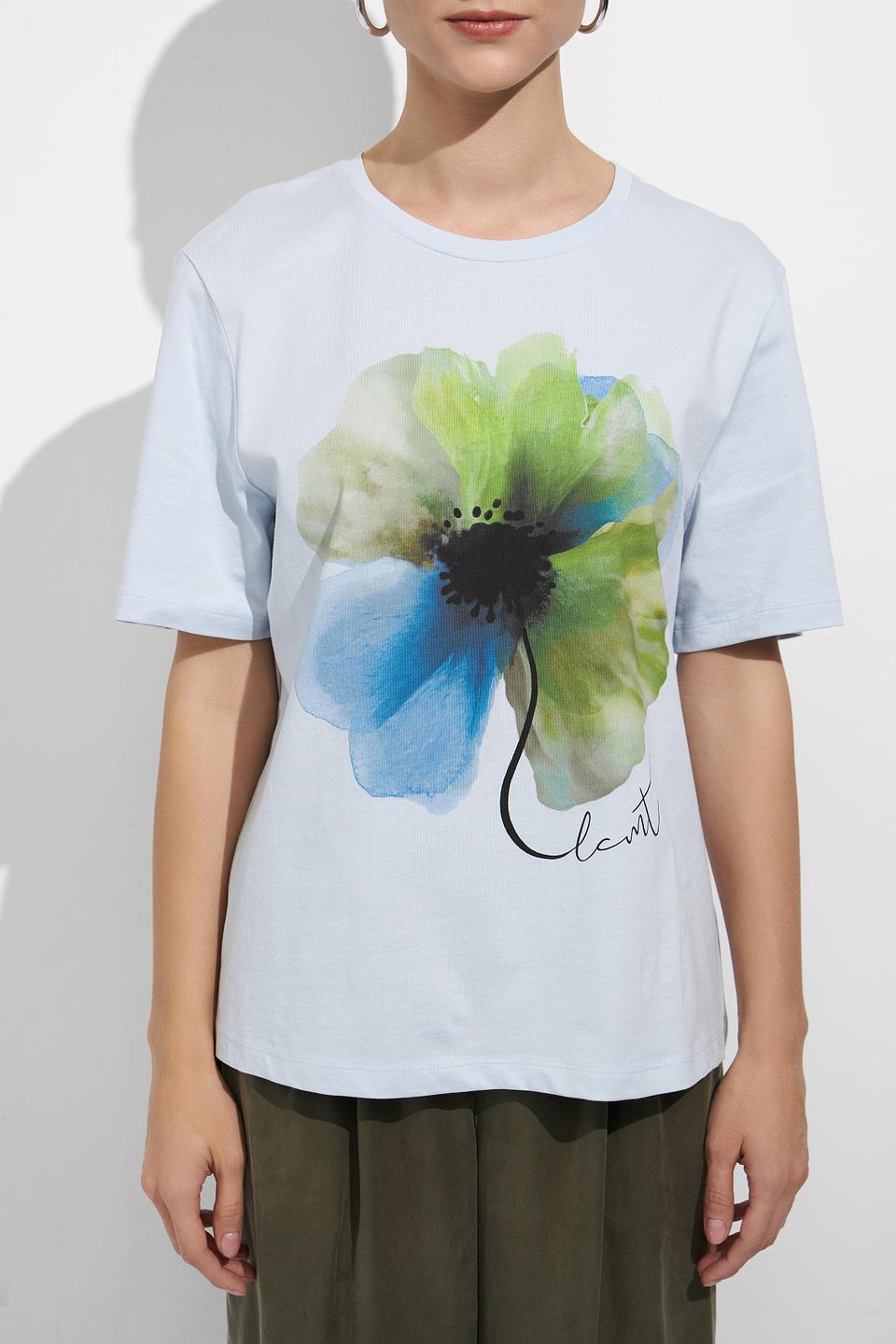 Футболка Lecomte с цветочным принтом