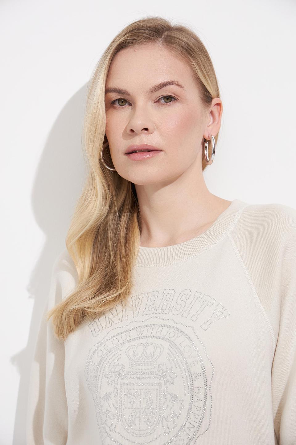 Пуловер Oui с принтом "Париж"