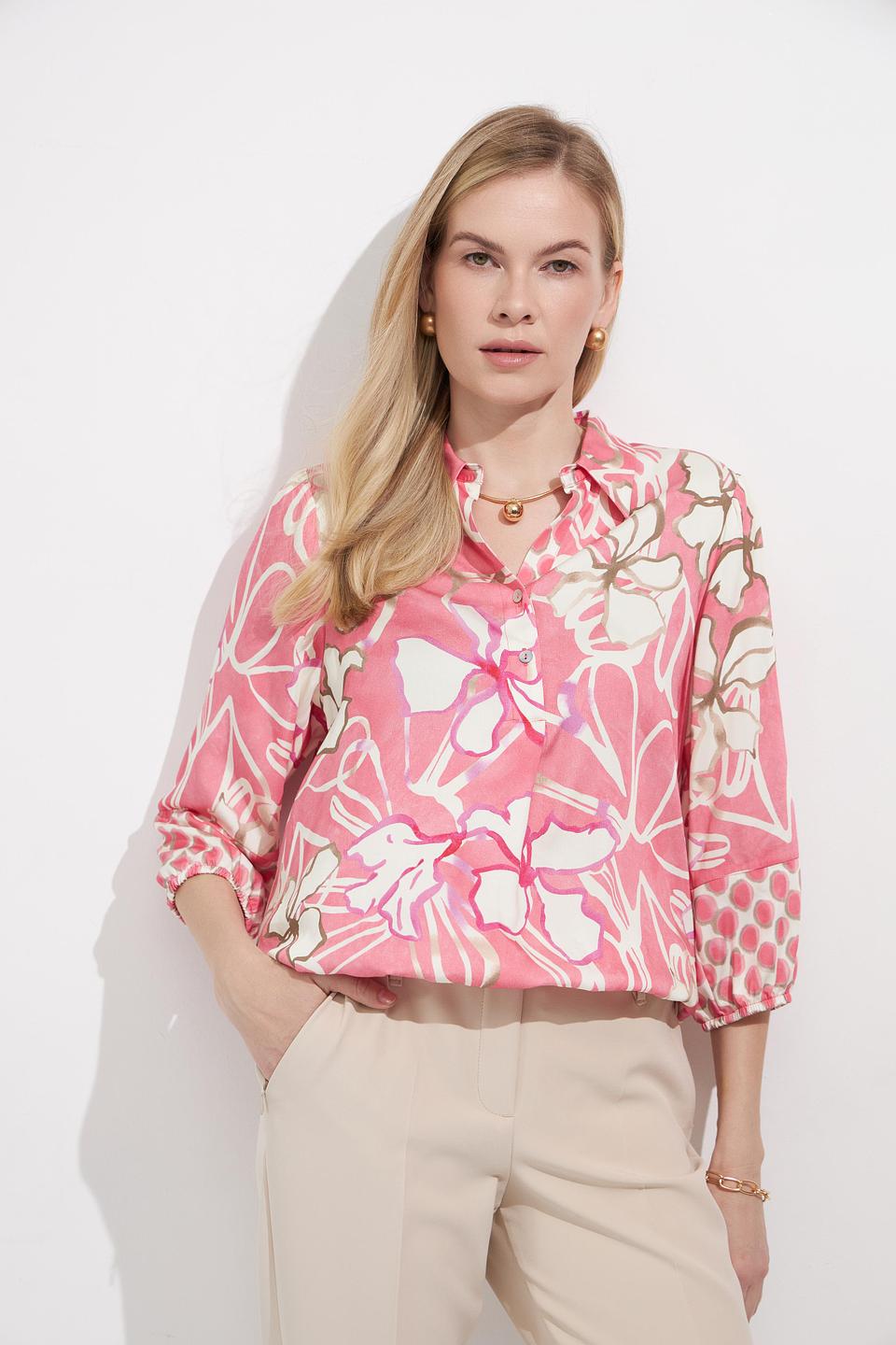 Блуза Bianca с цветочным принтом