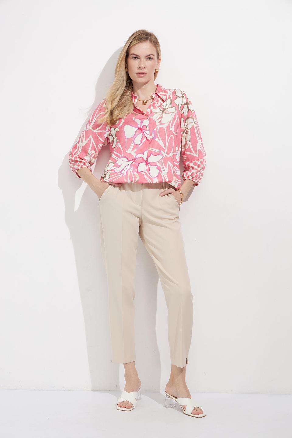 Блуза Bianca с цветочным принтом