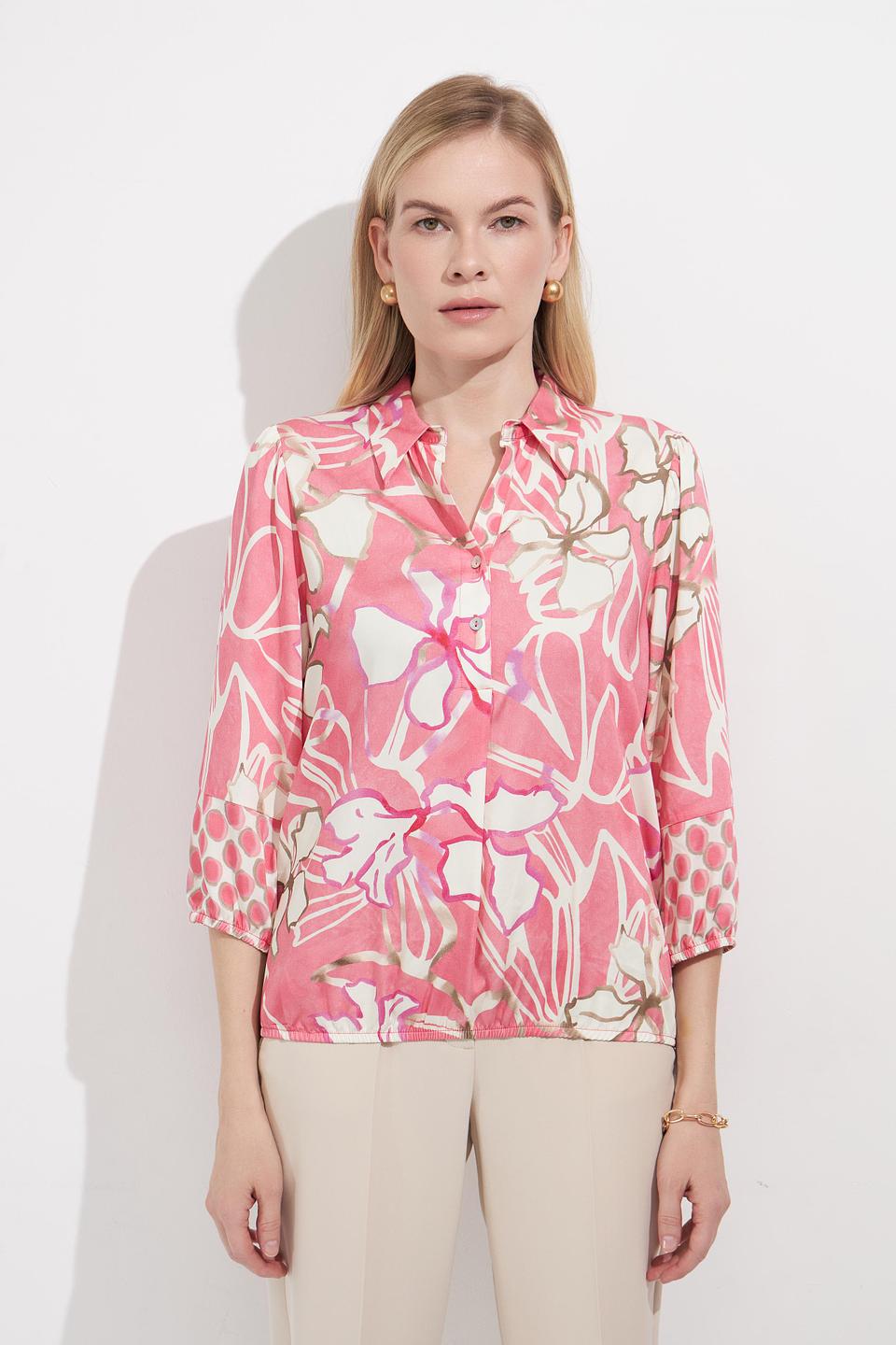 Блуза Bianca с цветочным принтом