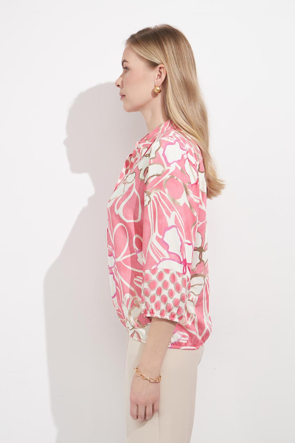 Блуза Bianca с цветочным принтом