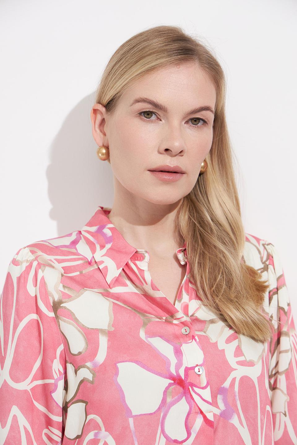 Блуза Bianca с цветочным принтом