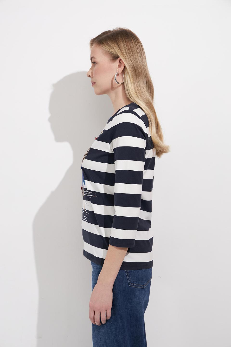 Блуза Betty Barclay в полоску с принтом