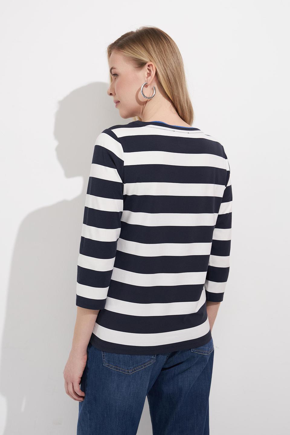 Блуза Betty Barclay в полоску с принтом