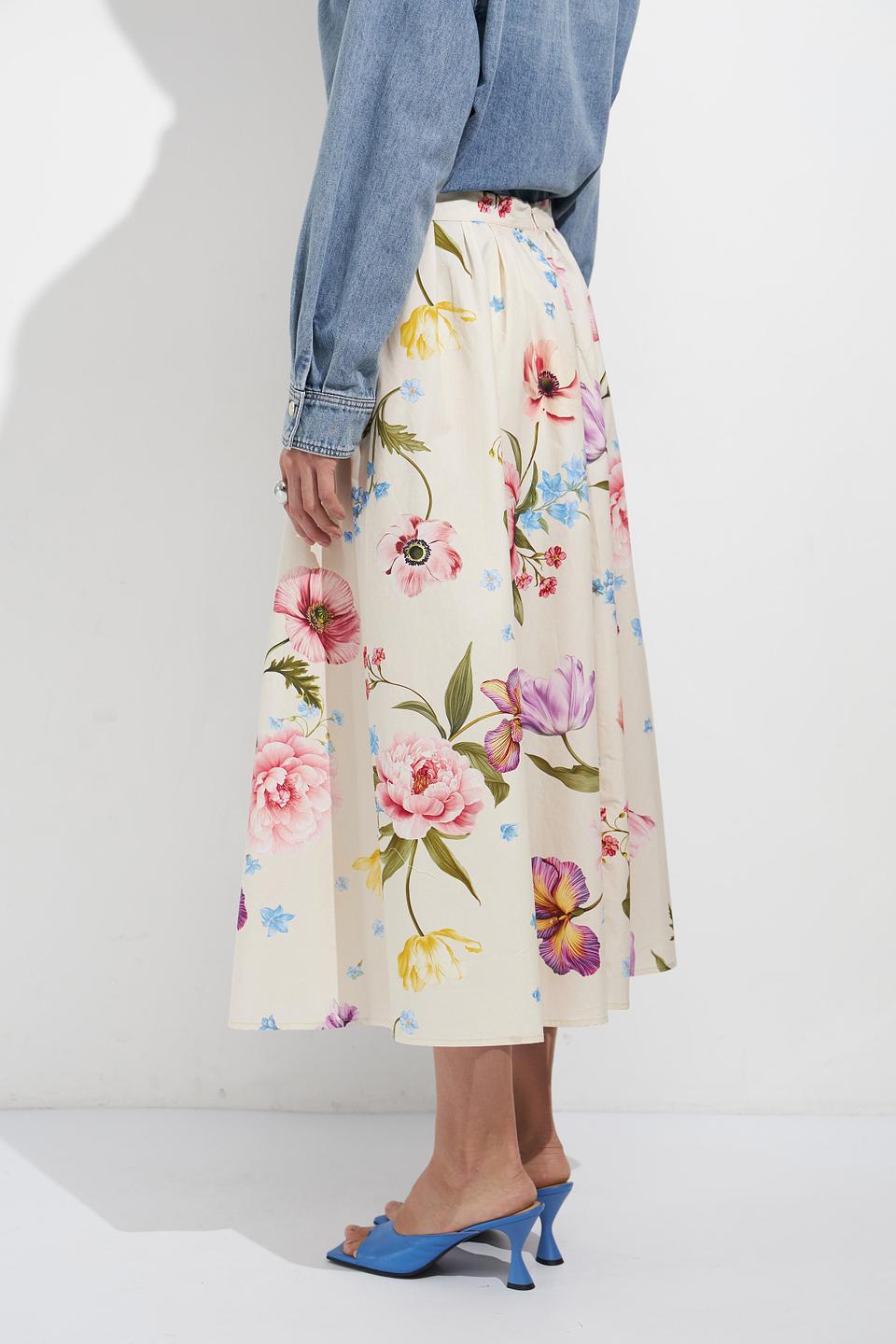 Юбка Oui с цветочным принтом