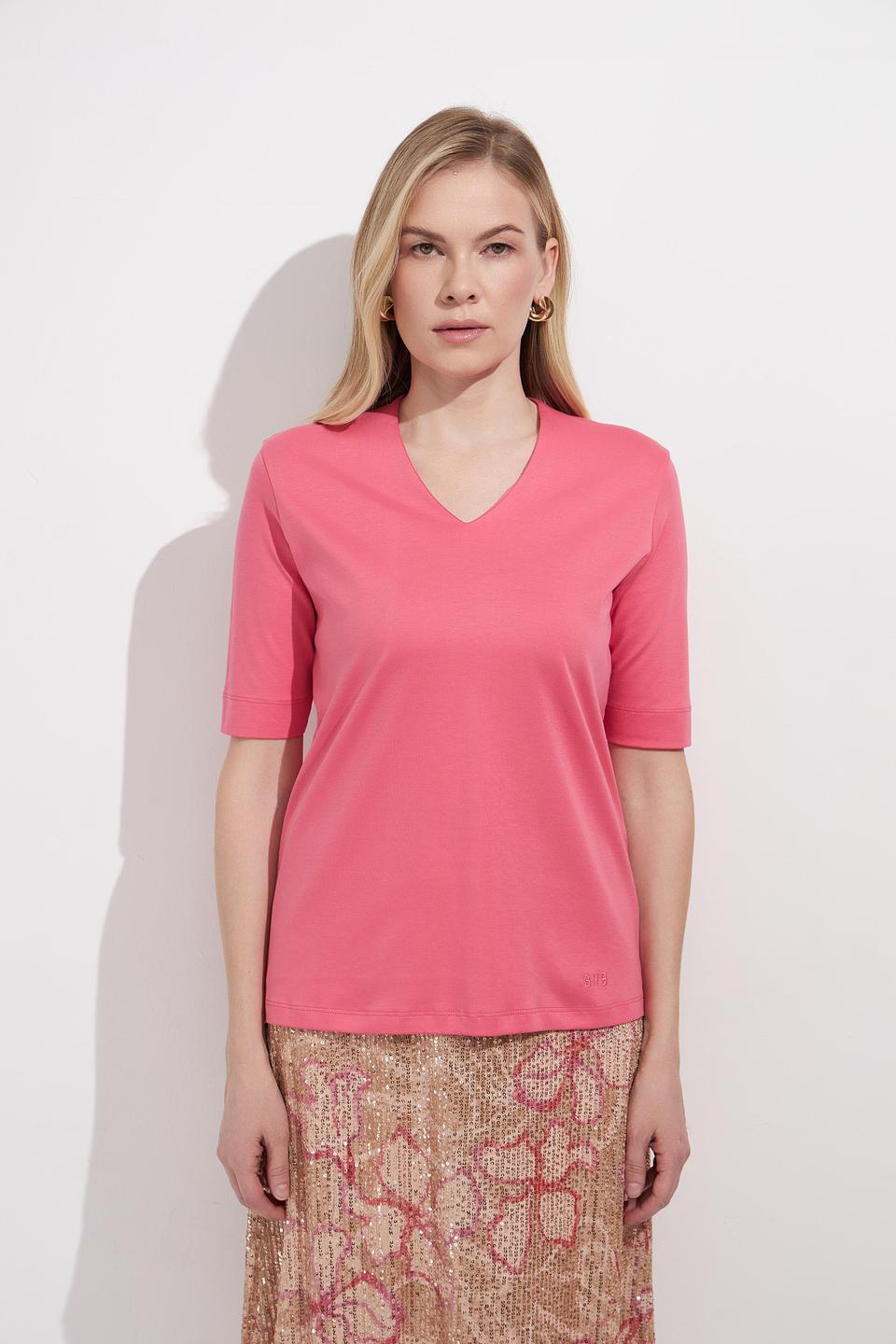 Футболка Bianca V-neck розовая