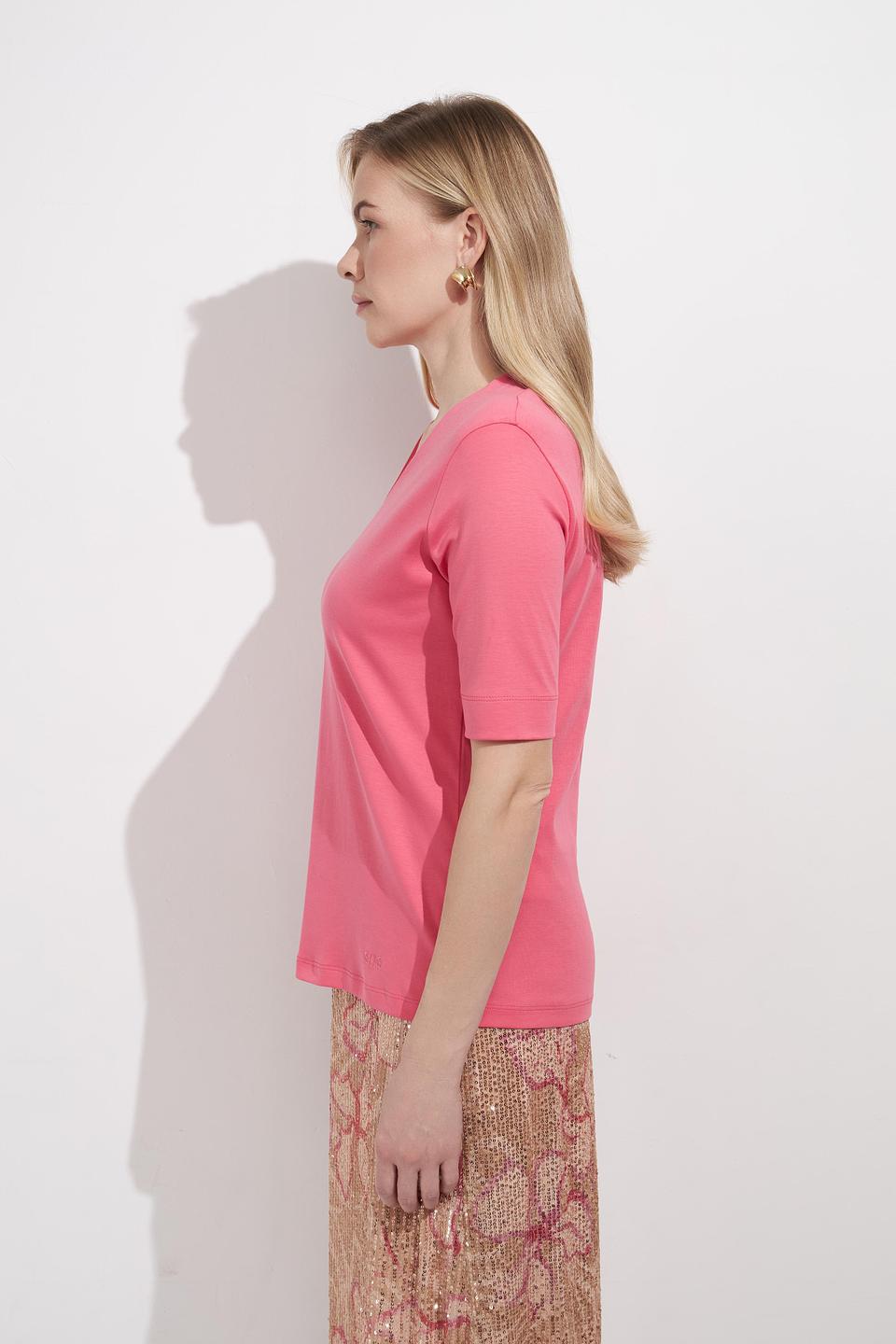 Футболка Bianca V-neck розовая