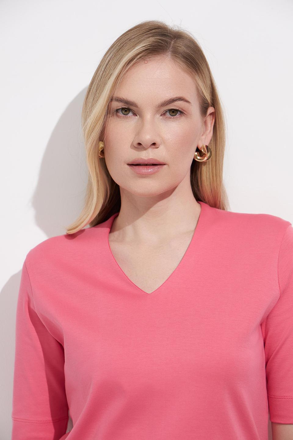 Футболка Bianca V-neck розовая