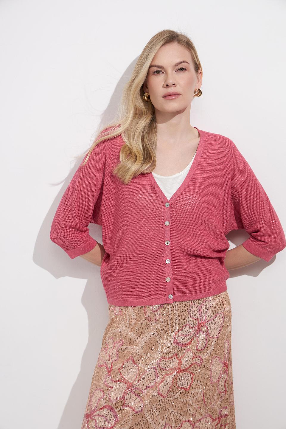 Жакет Bianca с 3/4 рукавом розовый