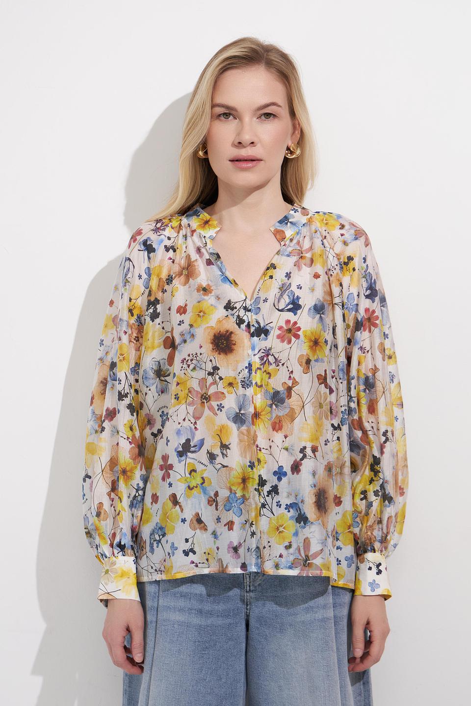 Блуза Lecomte с цветочным принтом