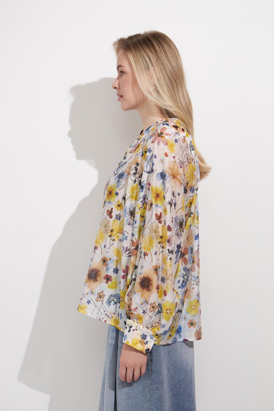 Блуза Lecomte с цветочным принтом