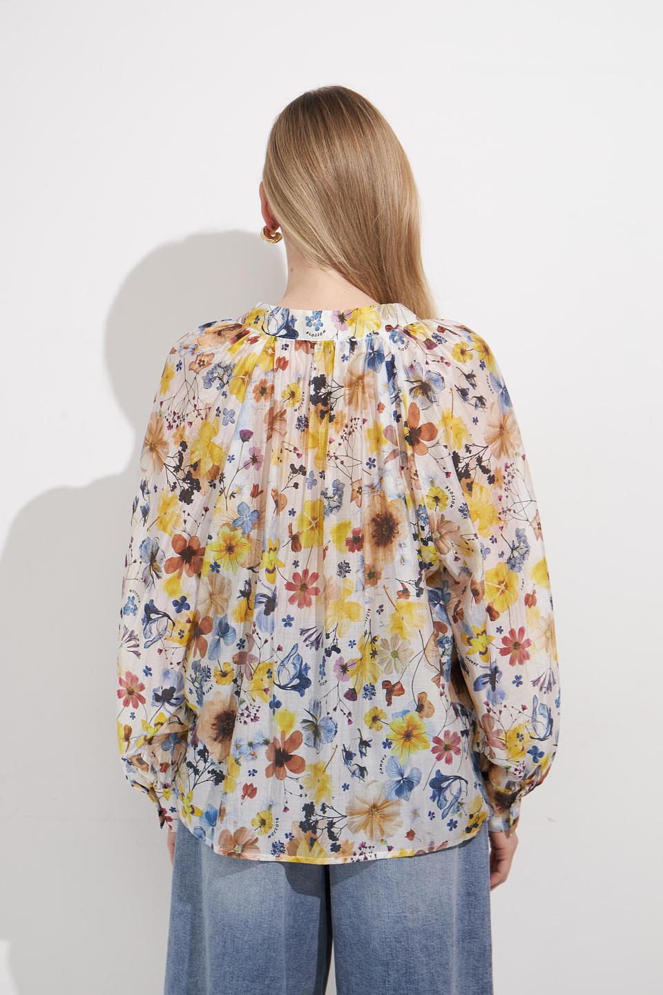 Блуза Lecomte с цветочным принтом