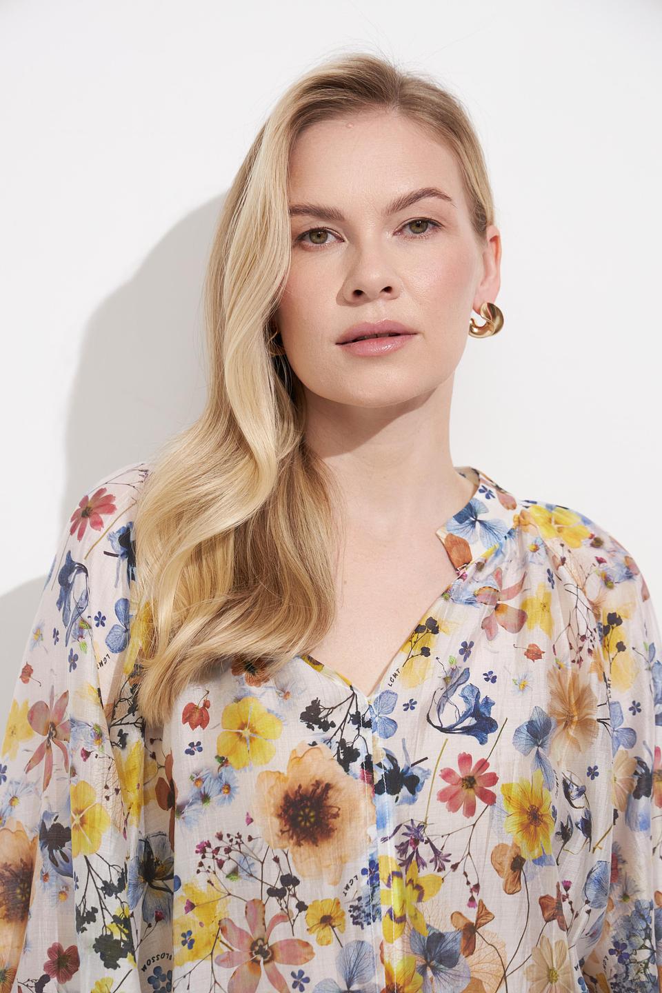 Блуза Lecomte с цветочным принтом