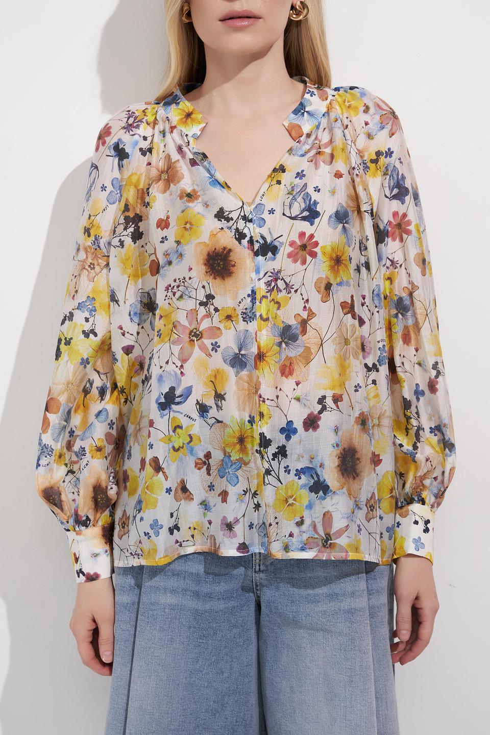 Блуза Lecomte с цветочным принтом