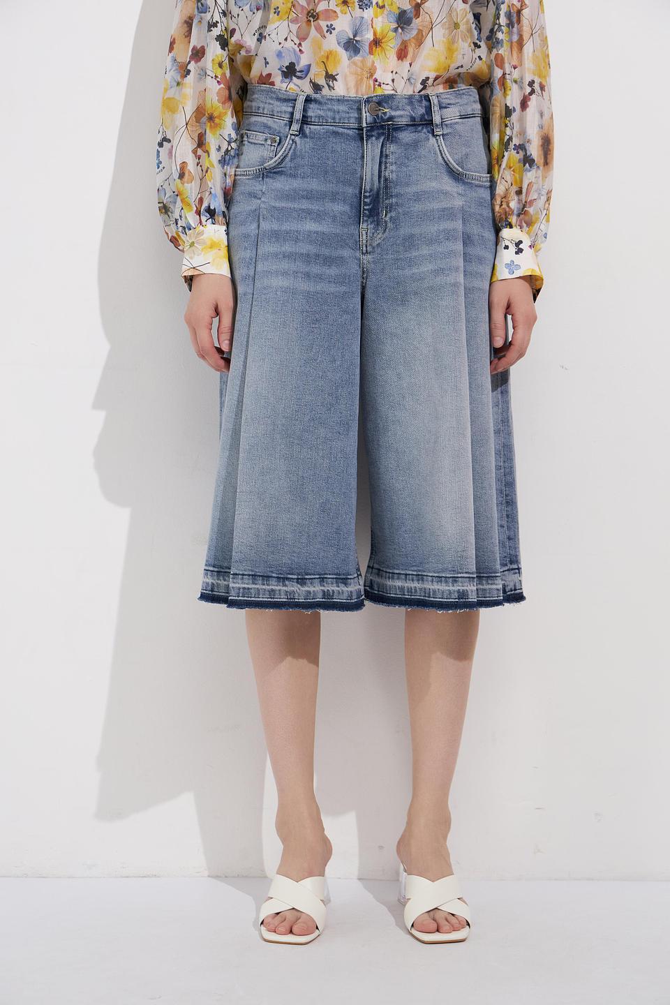 Шорты Lecomte джинсовые с вышивкой