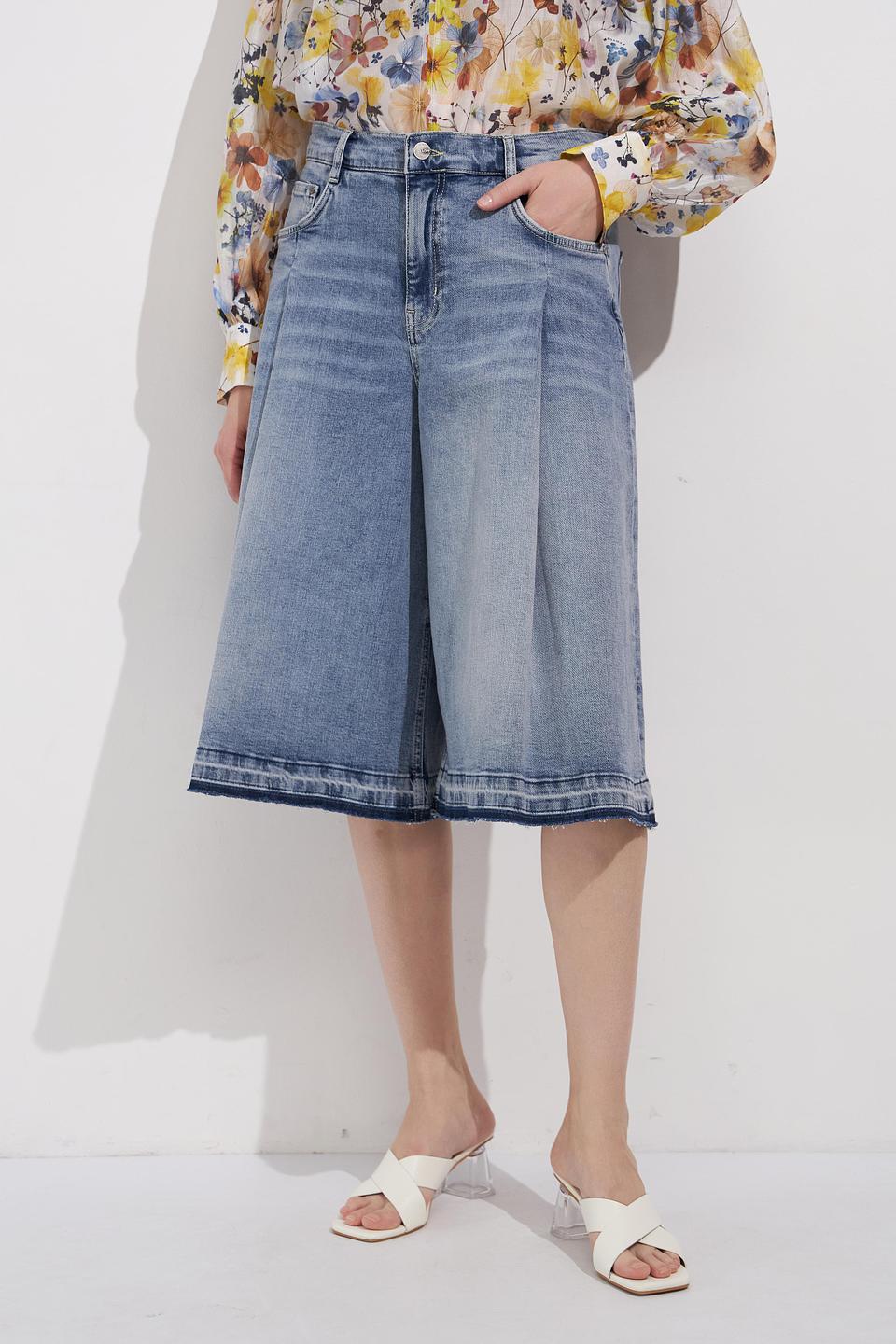 Шорты Lecomte джинсовые с вышивкой