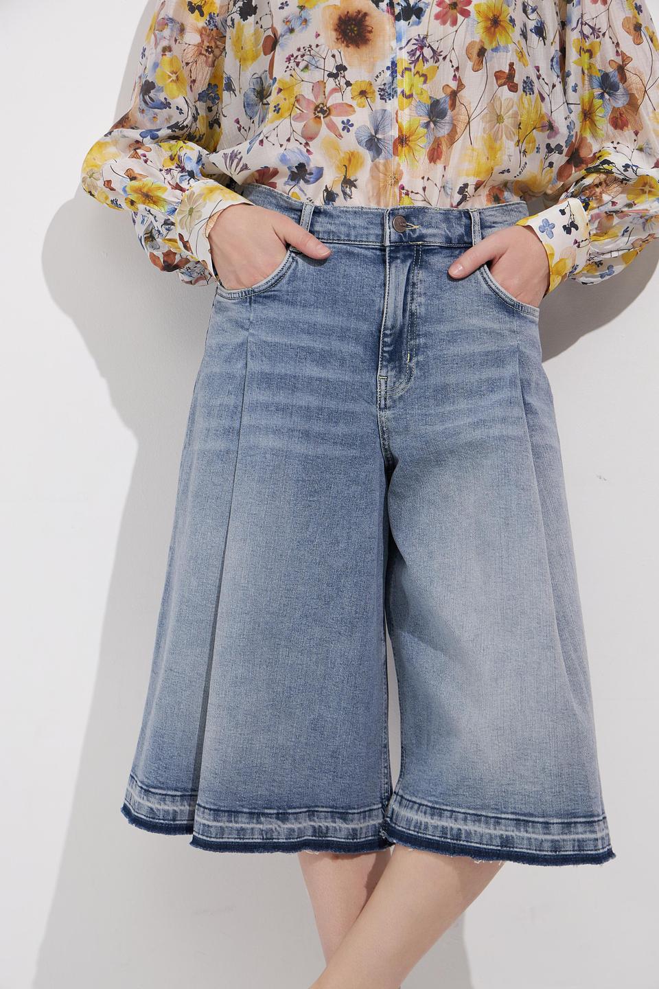 Шорты Lecomte джинсовые с вышивкой