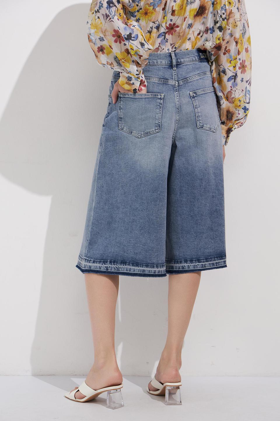 Шорты Lecomte джинсовые с вышивкой