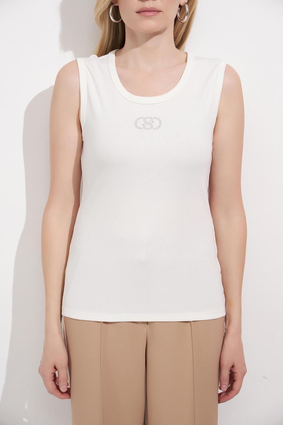 Топ Betty Barclay с логотипом белый