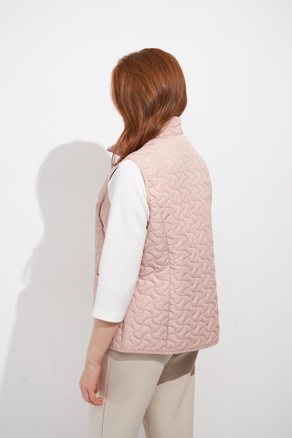 Lebek жилет стеганый пудровый