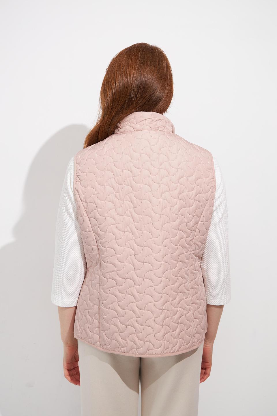 Lebek жилет стеганый пудровый