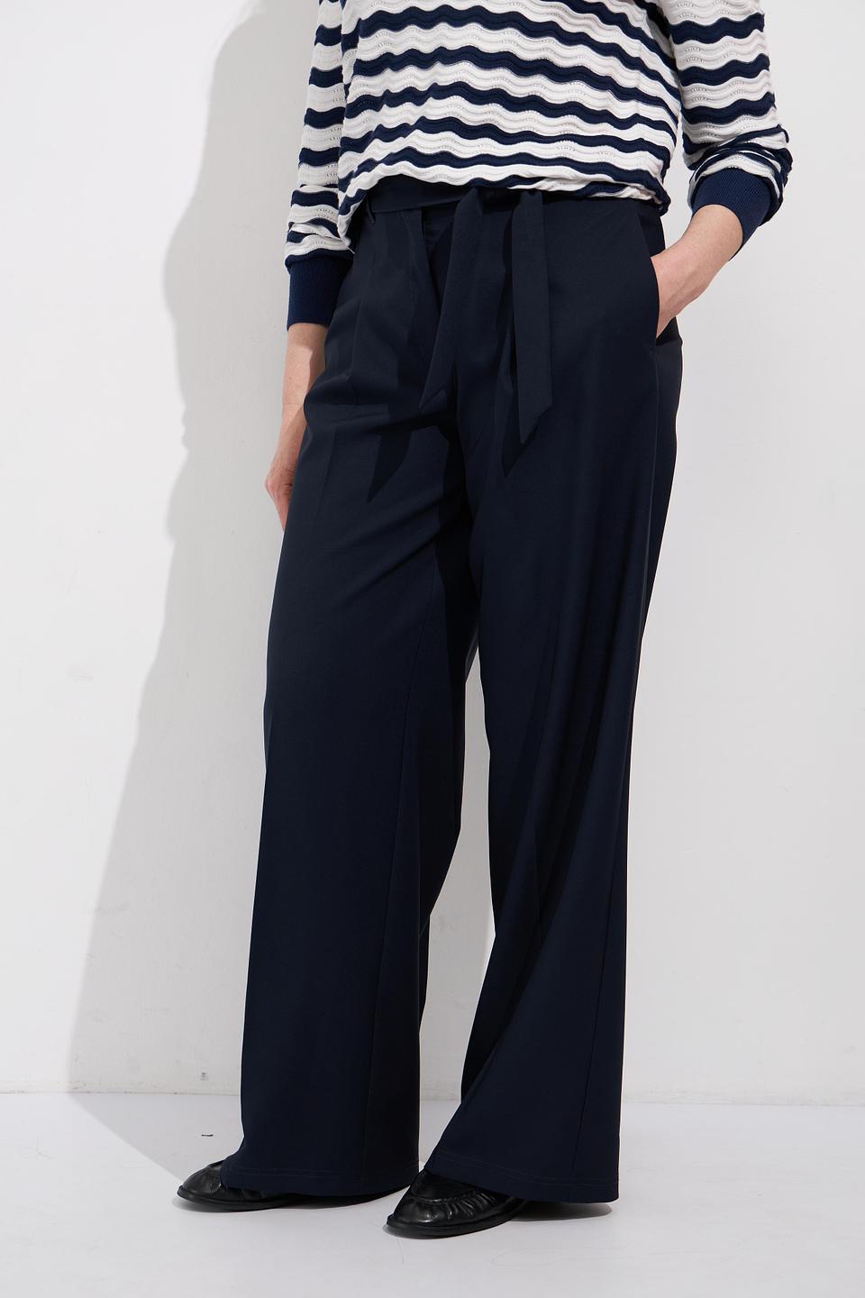 Брюки Betty Barclay прямые тёмно-синие