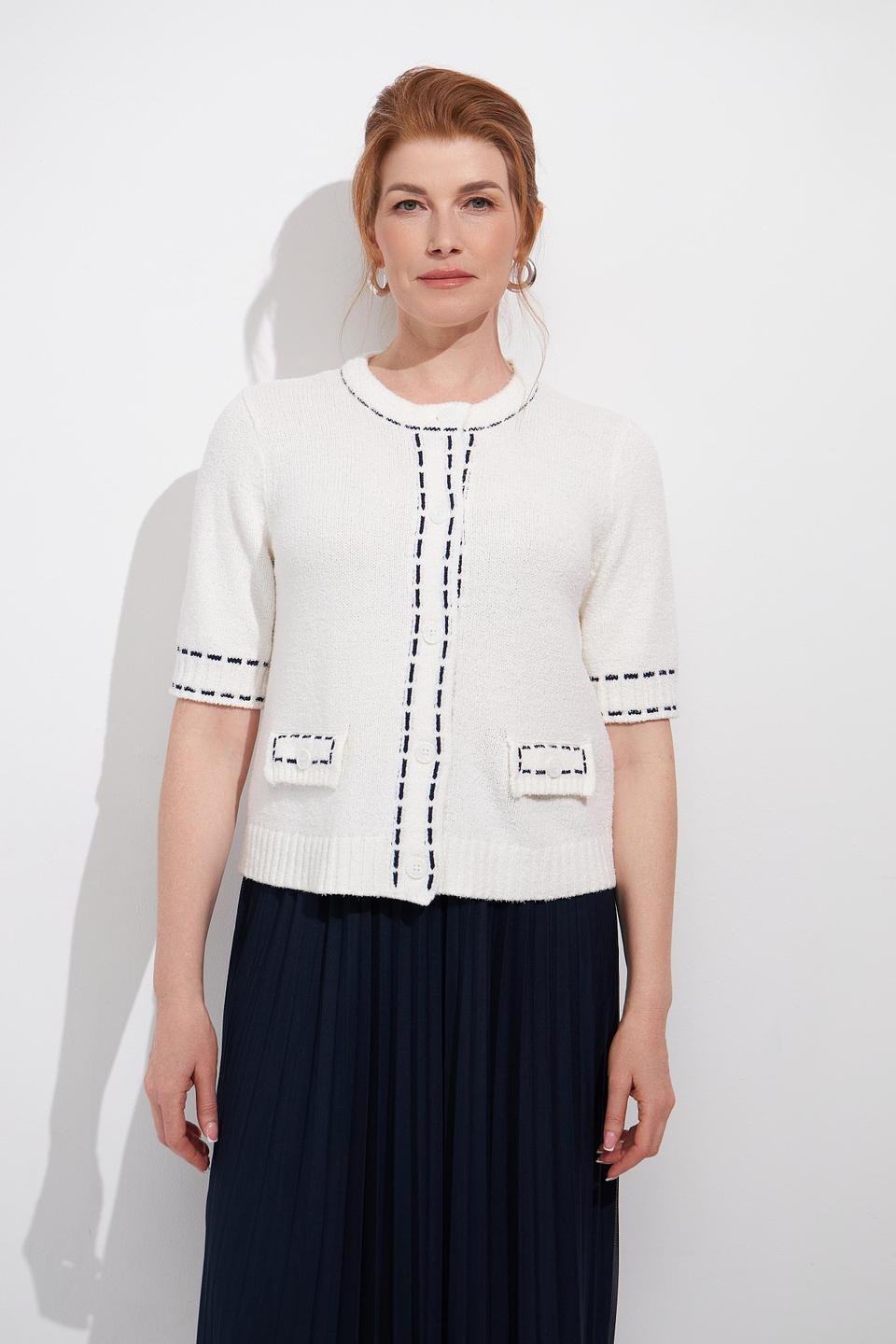 Жакет Bianca с карманами молочный