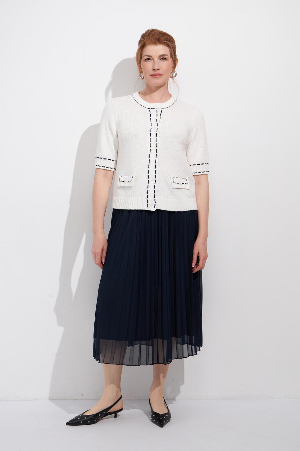 Жакет Bianca с карманами молочный