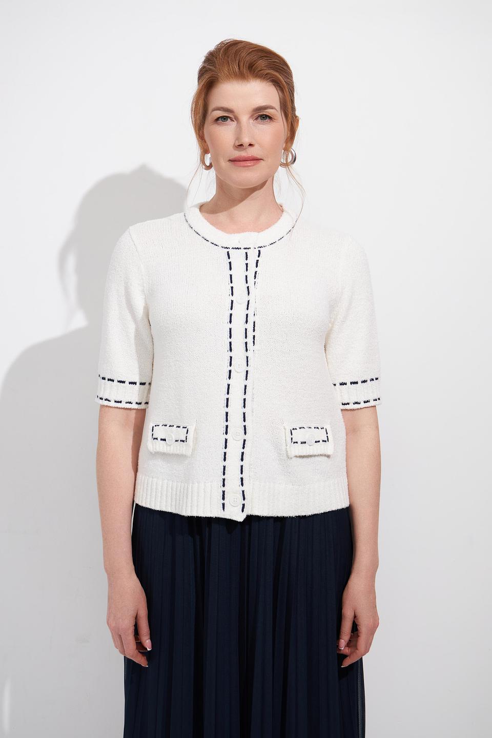 Жакет Bianca с карманами молочный