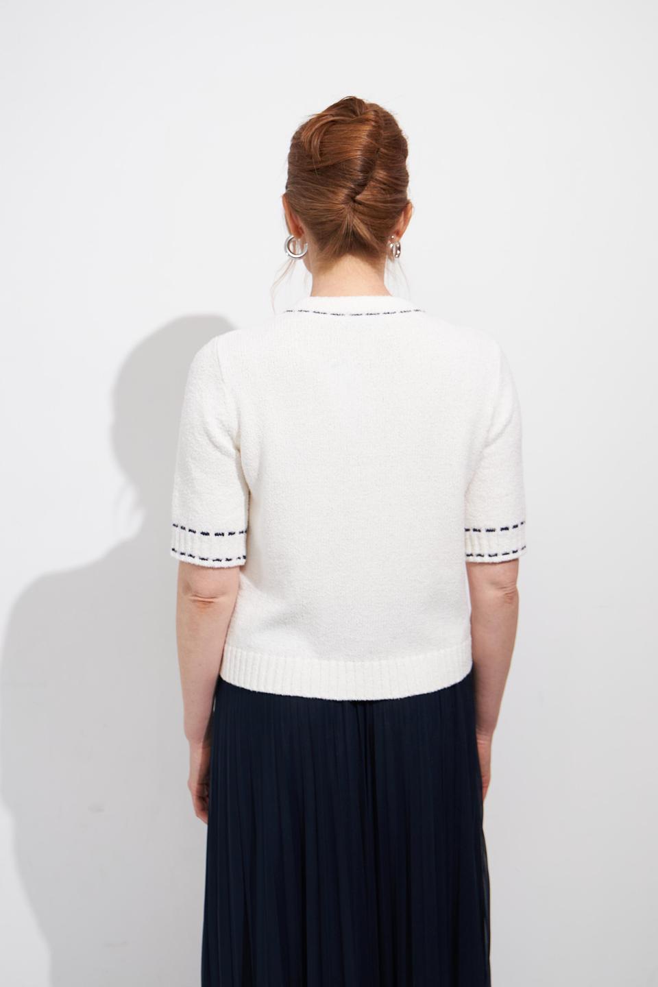 Жакет Bianca с карманами молочный