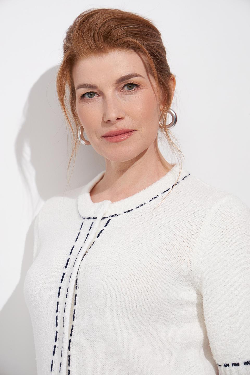 Жакет Bianca с карманами молочный