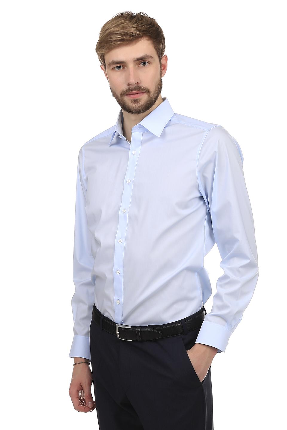 Рубашка Olymp голубая Slim Fit