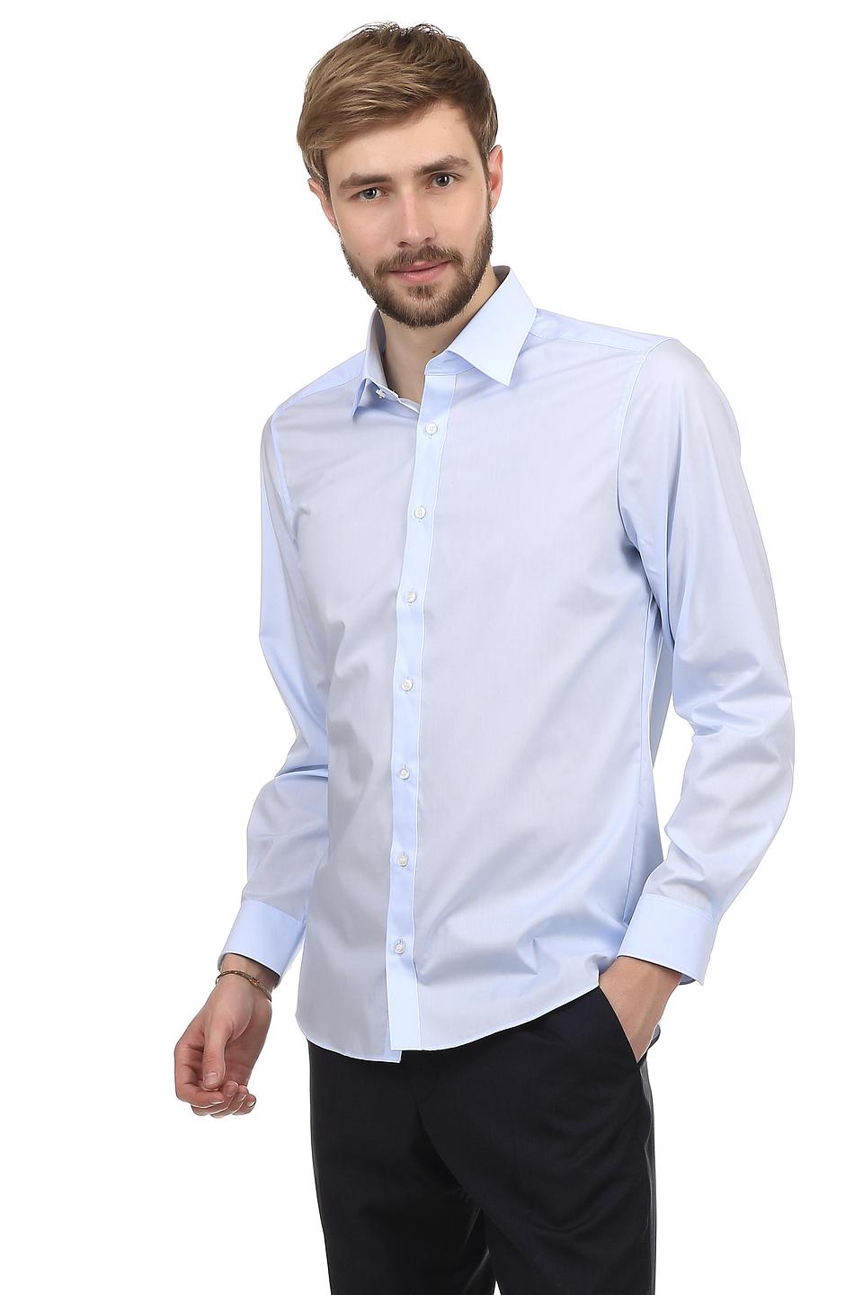 Рубашка Olymp голубая Slim Fit